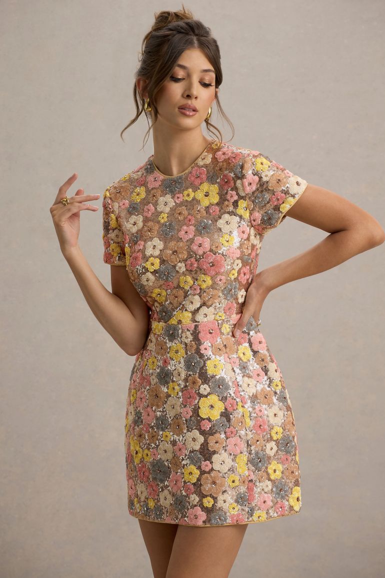 Flora | Sukienka z kwiatami mini