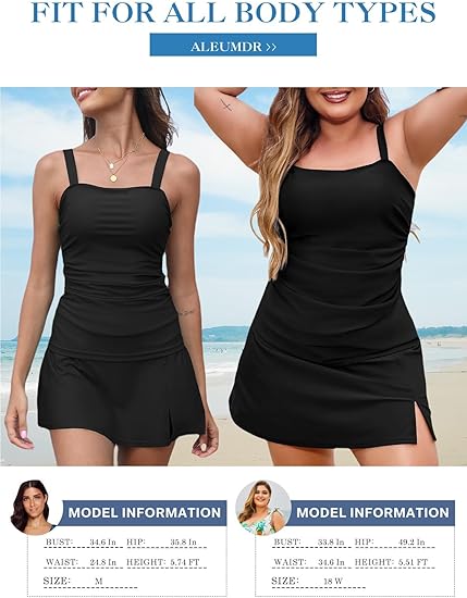 Natalia Zofia | Women's Two Piece Tankini Swimsuits Tummy Control