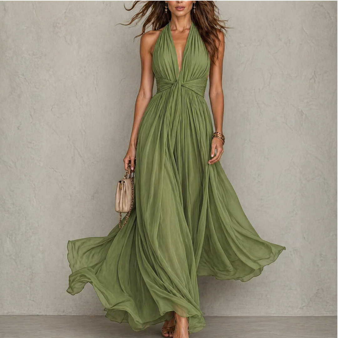 Natalia Zofia | Livia Zwiewna elegancka sukienka maxi
