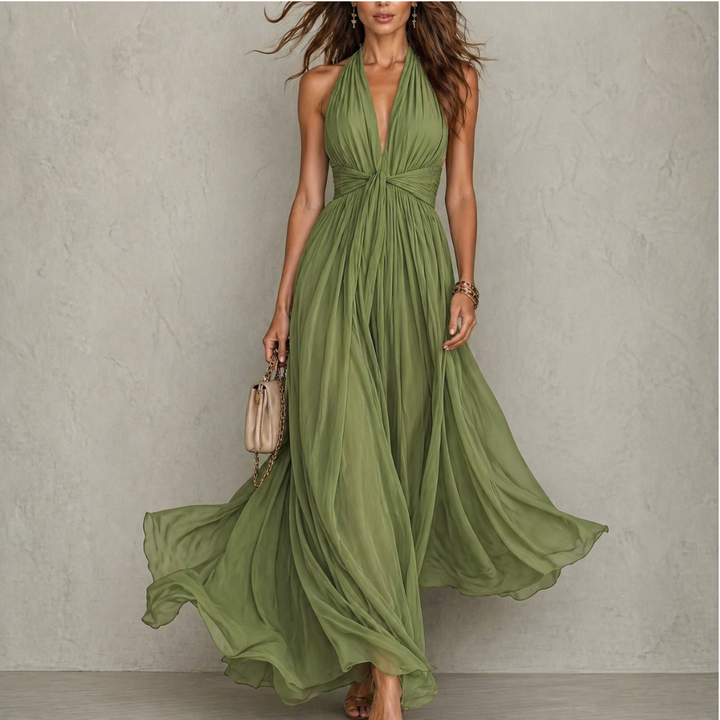 Livia | Zwiewna elegancka sukienka maxi