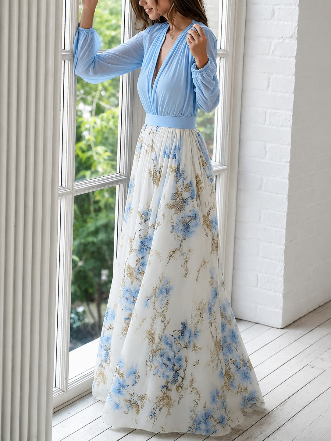 Natalia Zofia | Mia Long Floral Dress