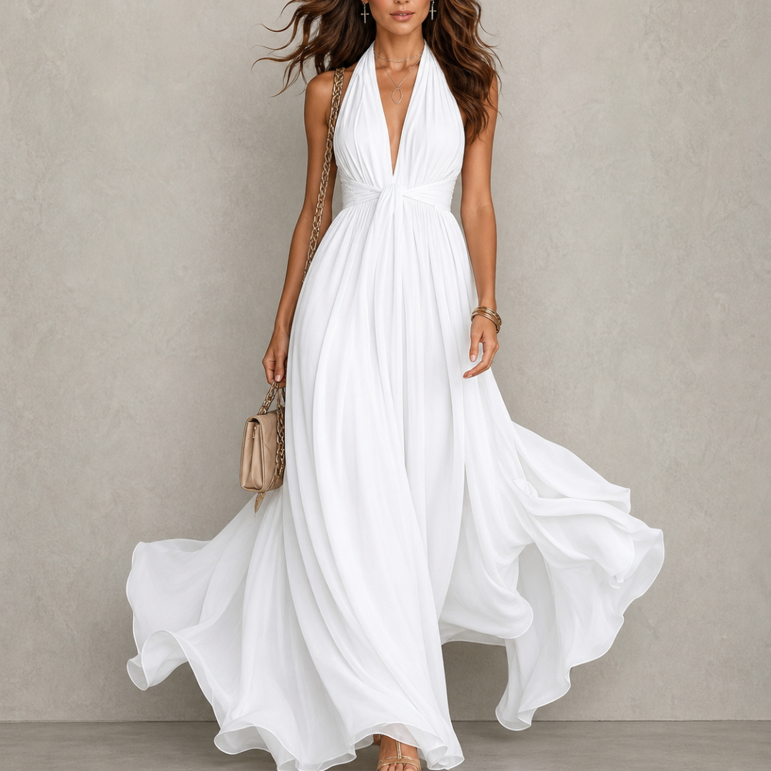 Natalia Zofia | Livia Zwiewna elegancka sukienka maxi