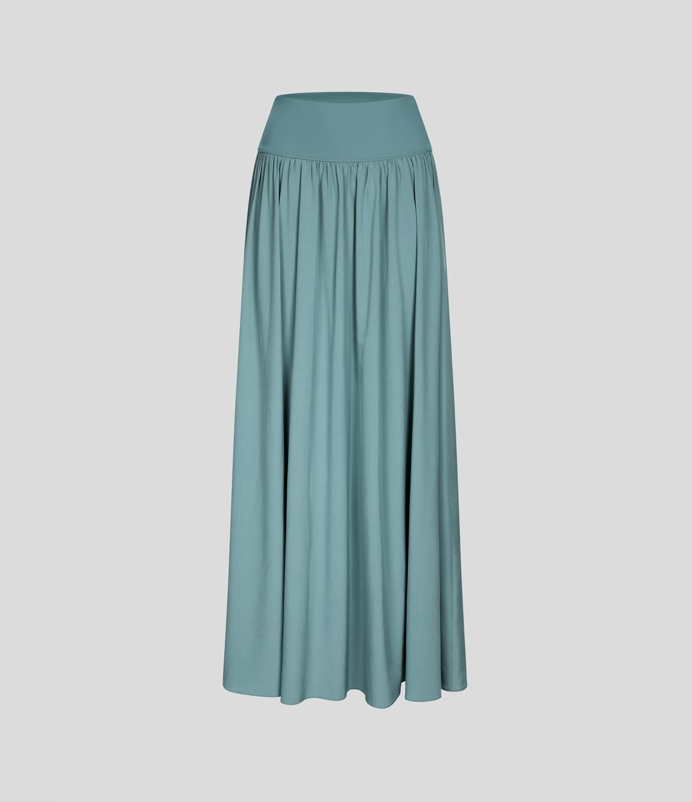 Breezeful™ Spódnica maxi typu casual z wysokim stanem, rozcięciem i dwoma warstwami, zwiewna i szybkoschnąca