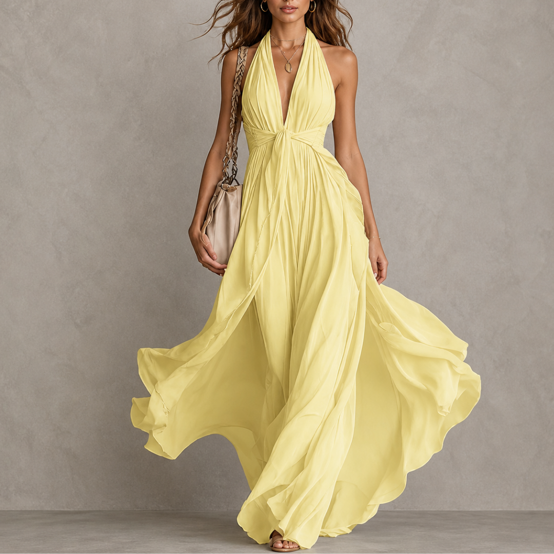 Natalia Zofia | Livia Zwiewna elegancka sukienka maxi
