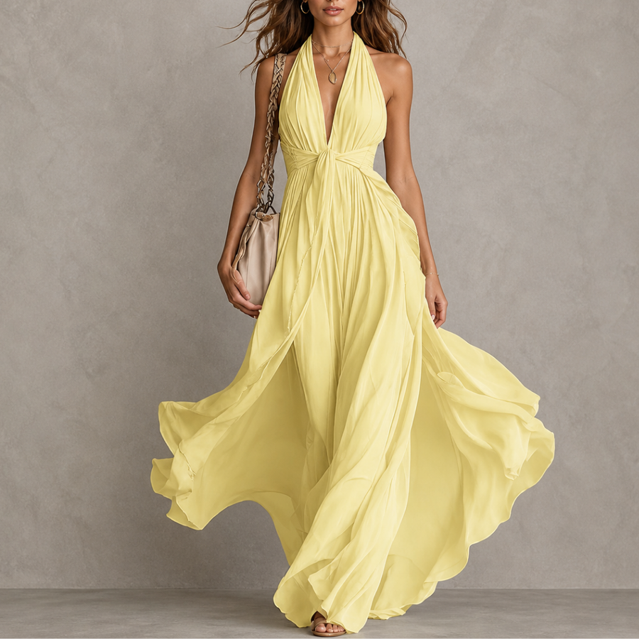 Livia | Zwiewna elegancka sukienka maxi