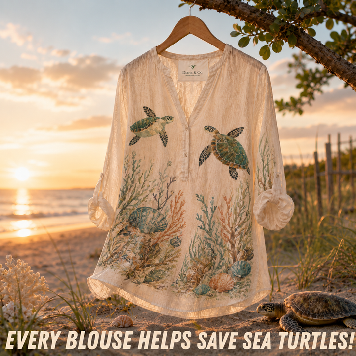Lightweight Sea Turtle Blouse