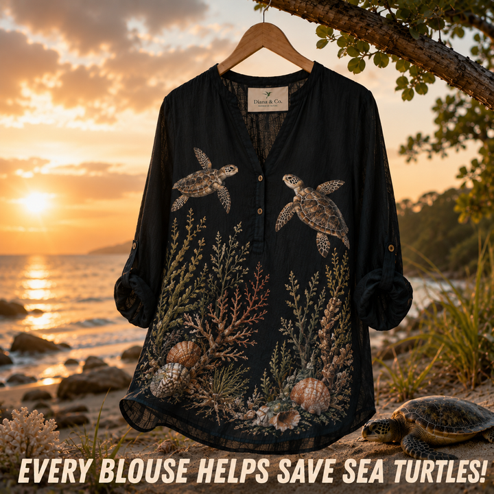 Lightweight Sea Turtle Blouse
