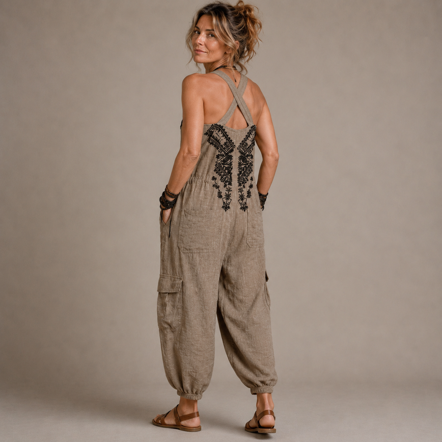 Erminilde | Kombinezon boho haftowany