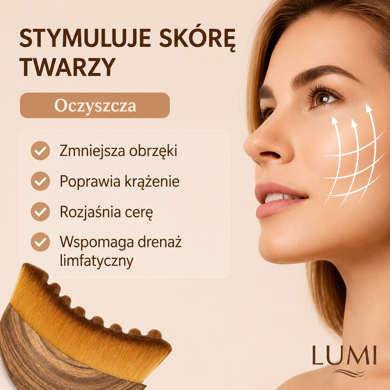 Natalia Zofia | LUMI® Szczotka do drenażu limfatycznego
