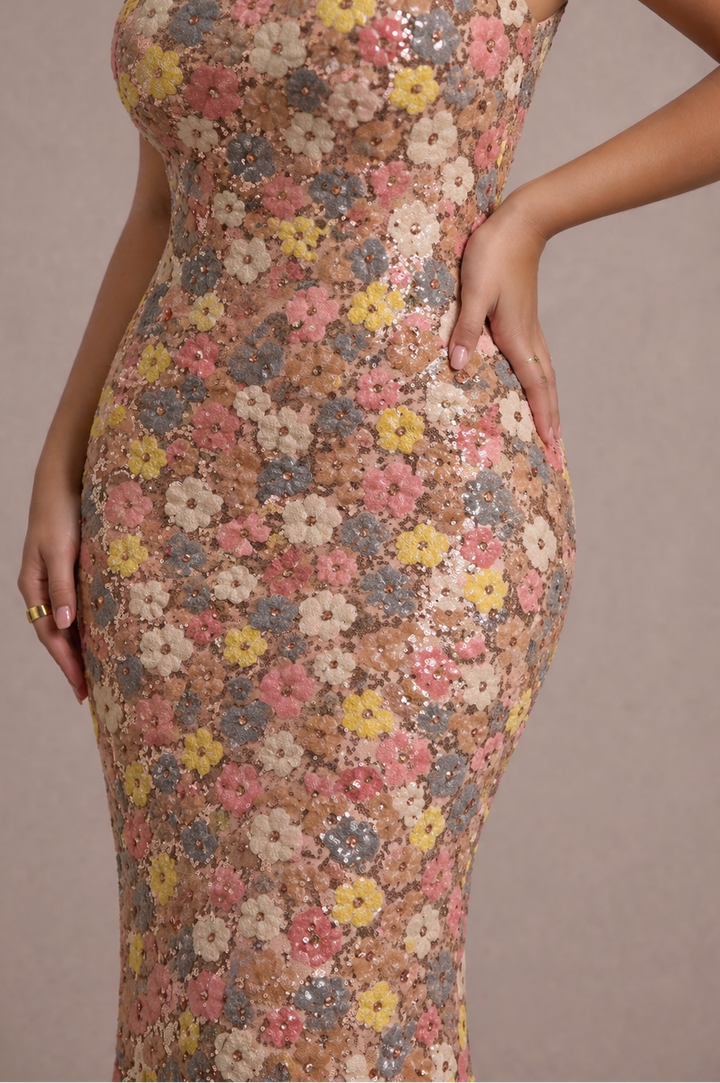 Flora | Sukienka z kwiatami maxi
