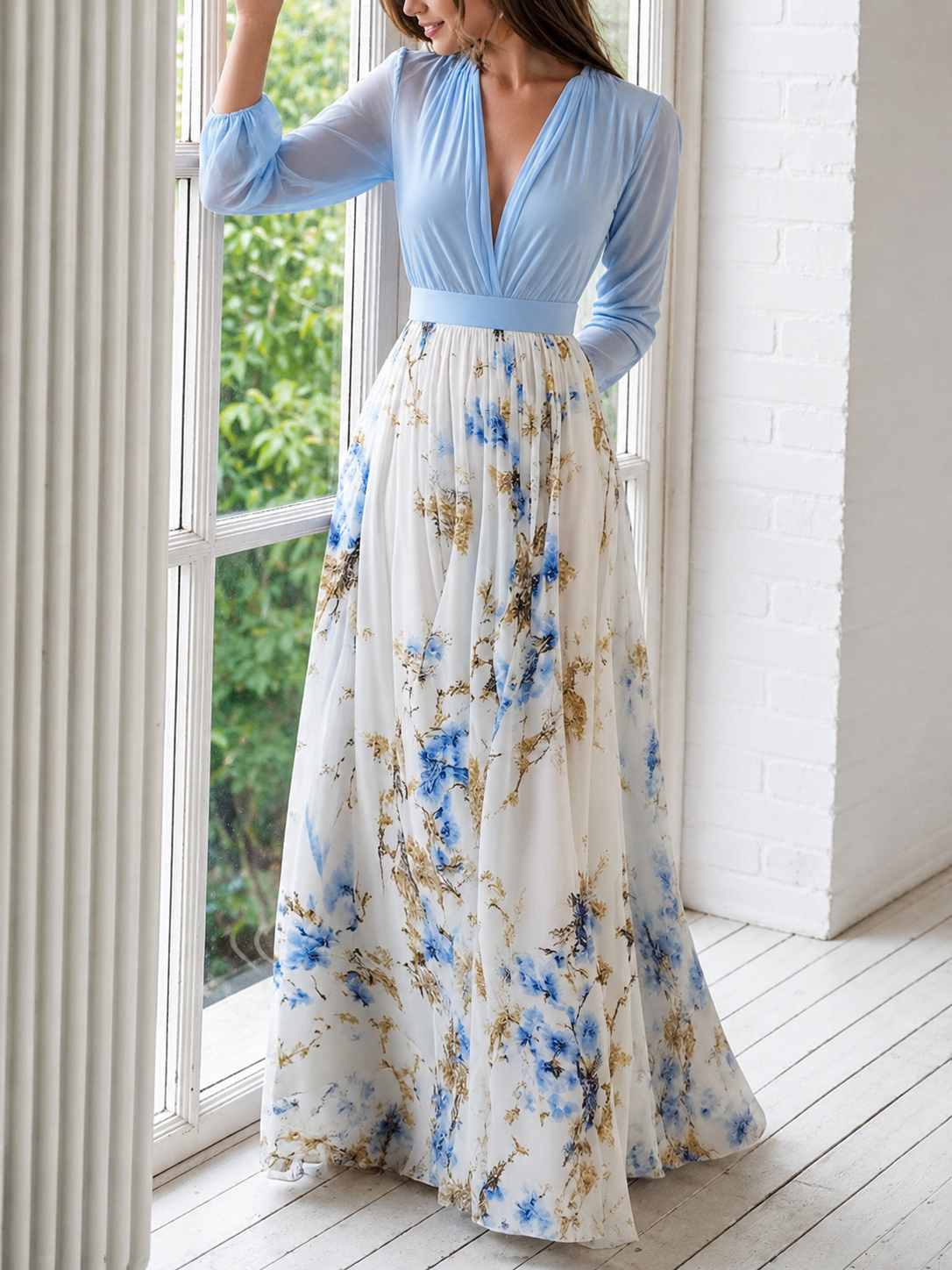 Natalia Zofia | Mia Long Floral Dress