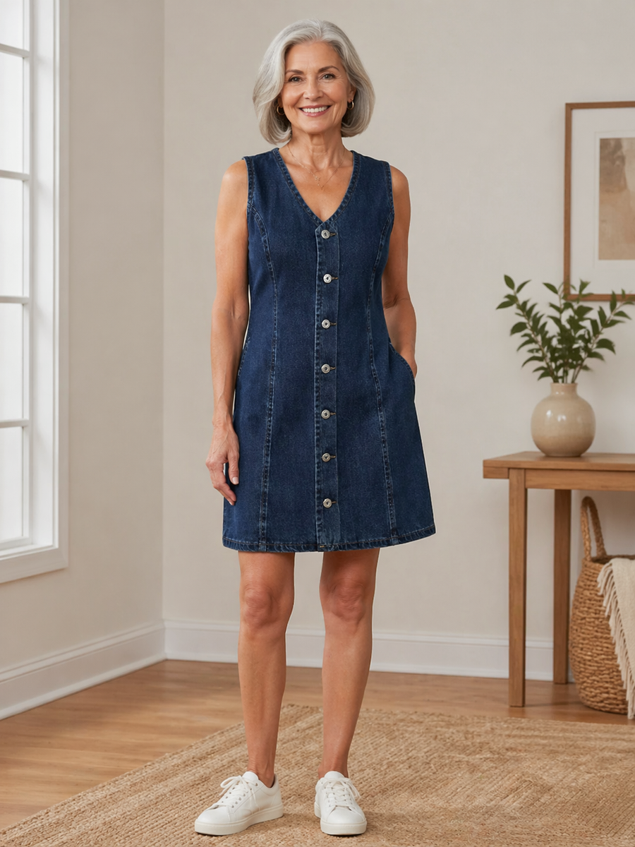 Lila | Jeansowa Sukienka Mini