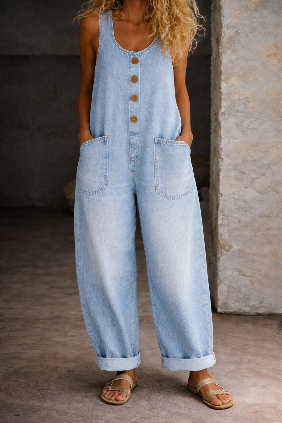 Sadie | Vintage Cotton Dungarees