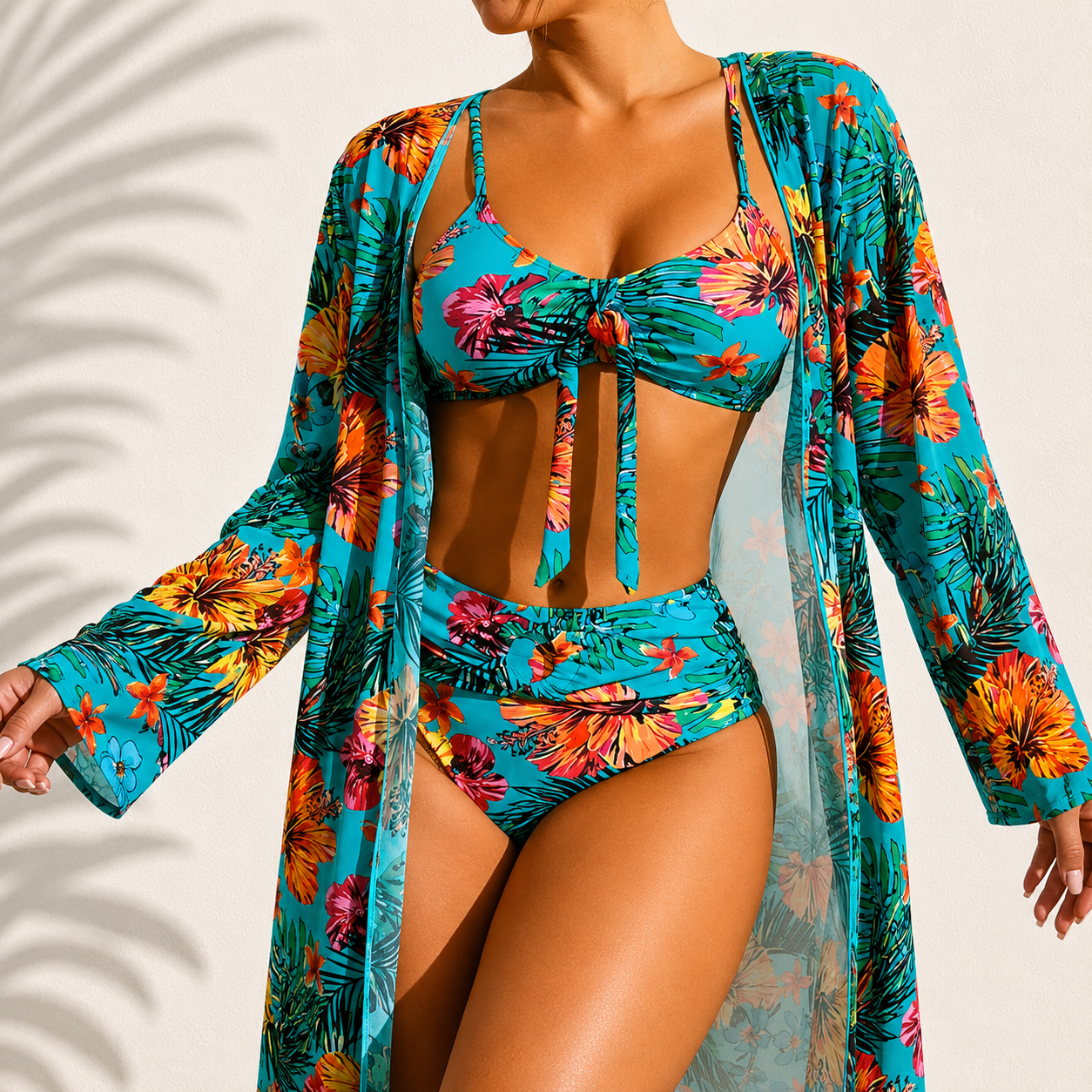 DELACROIX | Bikini 3 Pièces Élégant Tropical Marie