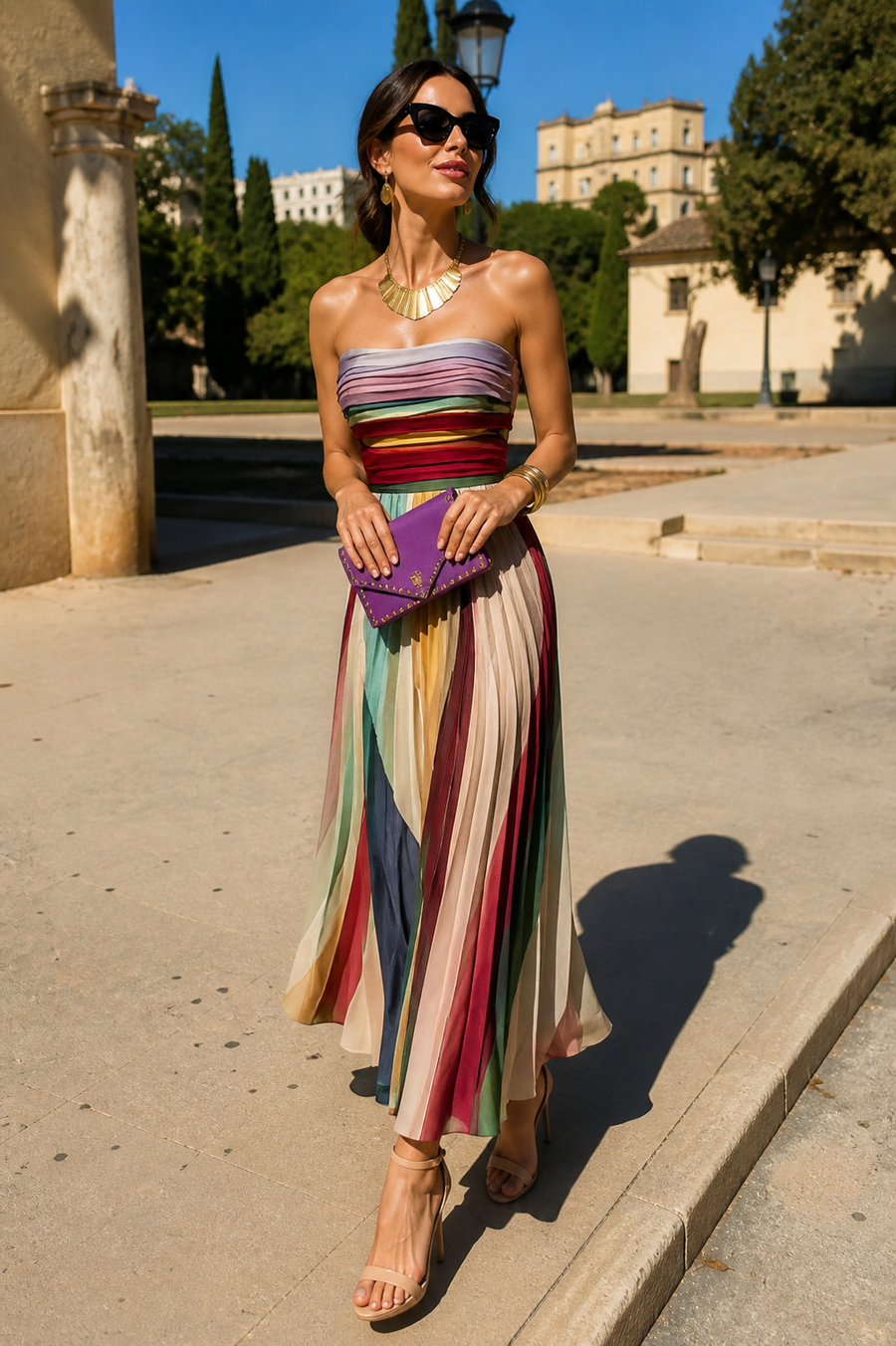 Evelyn | Elegancka Długa Sukienka