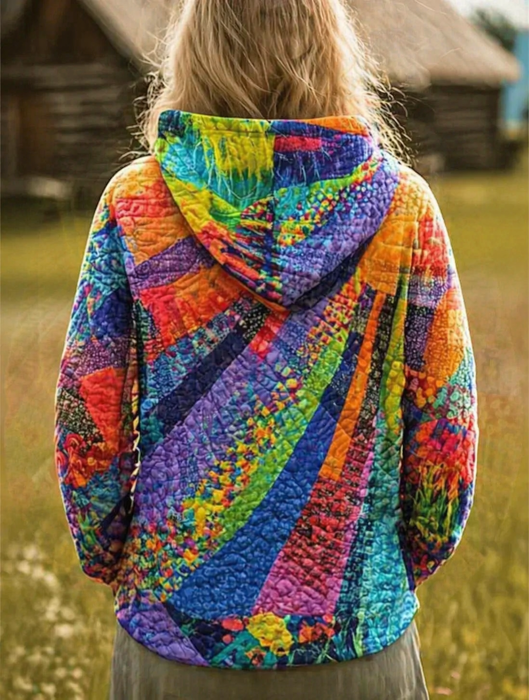 Natalia Zofia | Małgosia BLUZA BOHO Z KOLOROWYM WZOREM