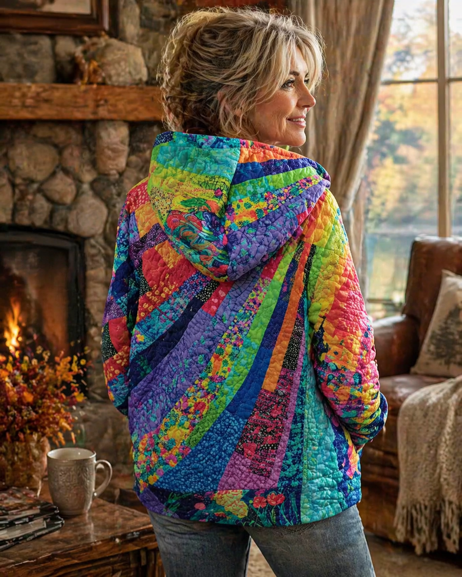 Małgosia | BLUZA BOHO Z KOLOROWYM WZOREM