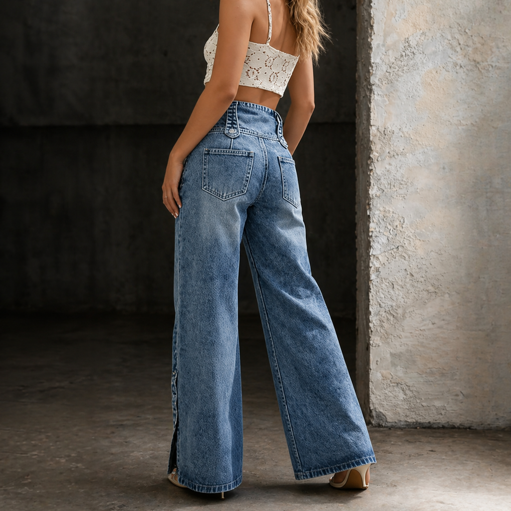 Mia | High Waisted Ripped Jeans