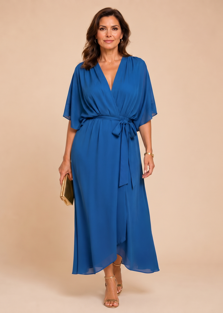 Paula | Elegancka sukienka z paskiem