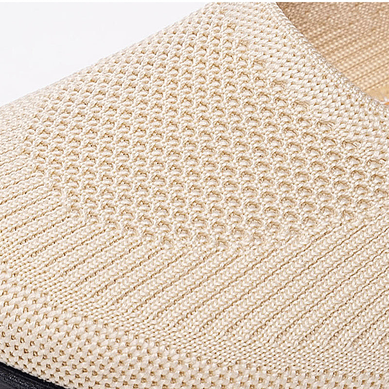 Damskie wsuwane buty z przewiewnej dzianiny typu Flyknit