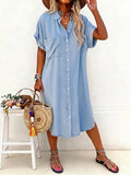 Karen | Light Denim Shirt Dress